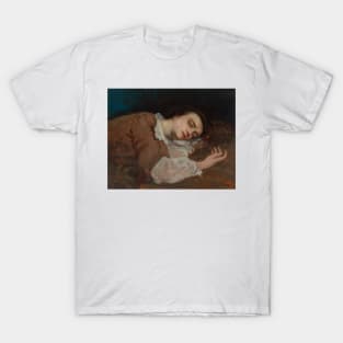 Study for Girls on the Banks of the Seine (Summer) by Gustave Courbet T-Shirt